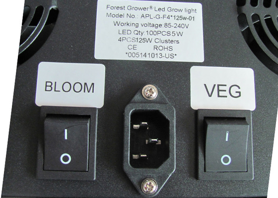 ForestGrower dual switches 500w cheap led grow lights for indoor garden greenhouse grow system control for Veg flowering