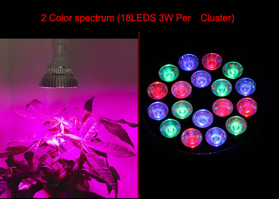 Agricultural 54w Led Grow Light Bulbs For Indoor Greenhouse Growing Box VEG Bloom